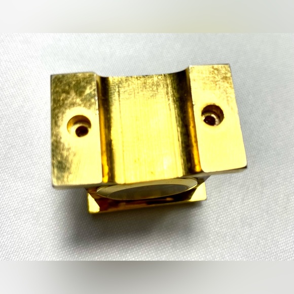 Miniature Clock Souvenir Gift Gold color - Picture 4 of 8